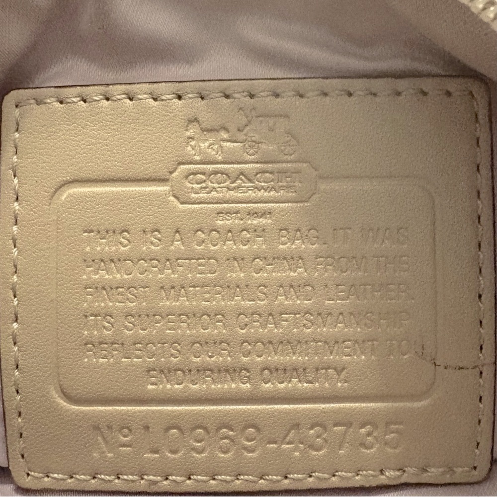 COACH Kristen 43735 Tan Signature Canvas and Leather Crossbody Handbag - Picture 5 of 5